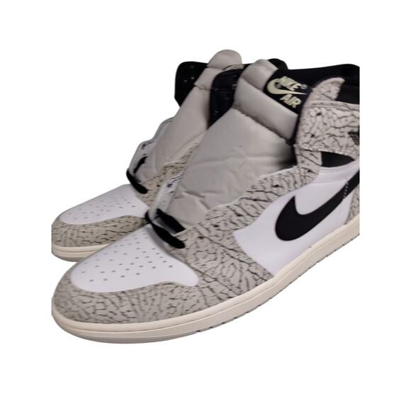 Jordan 1 Retro High OG Men\'s Shoes Tech Grey-Muslin-Black DZ5485-052 Dz 12.5